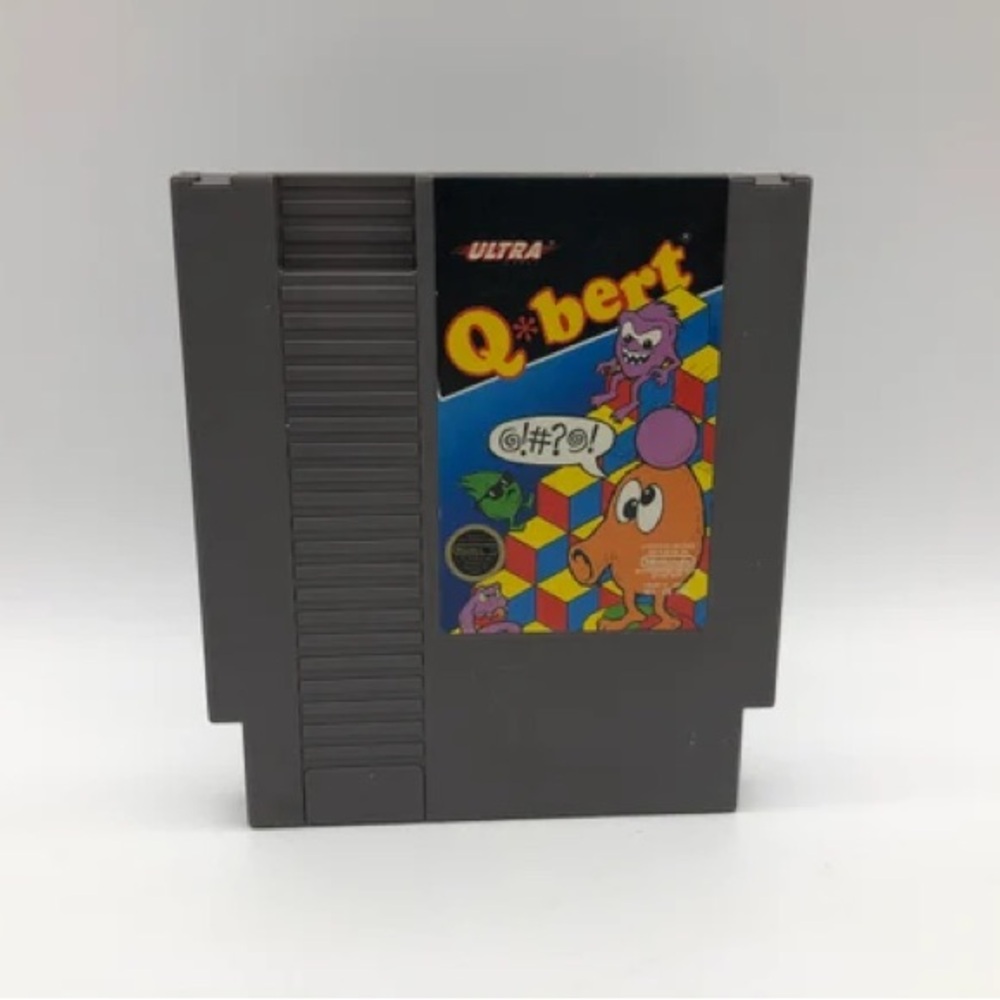 Q*bert Nintendo Game Cartridge -1990’s